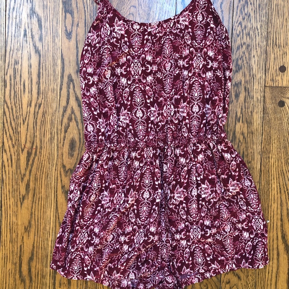 Size Small Maroon Romper